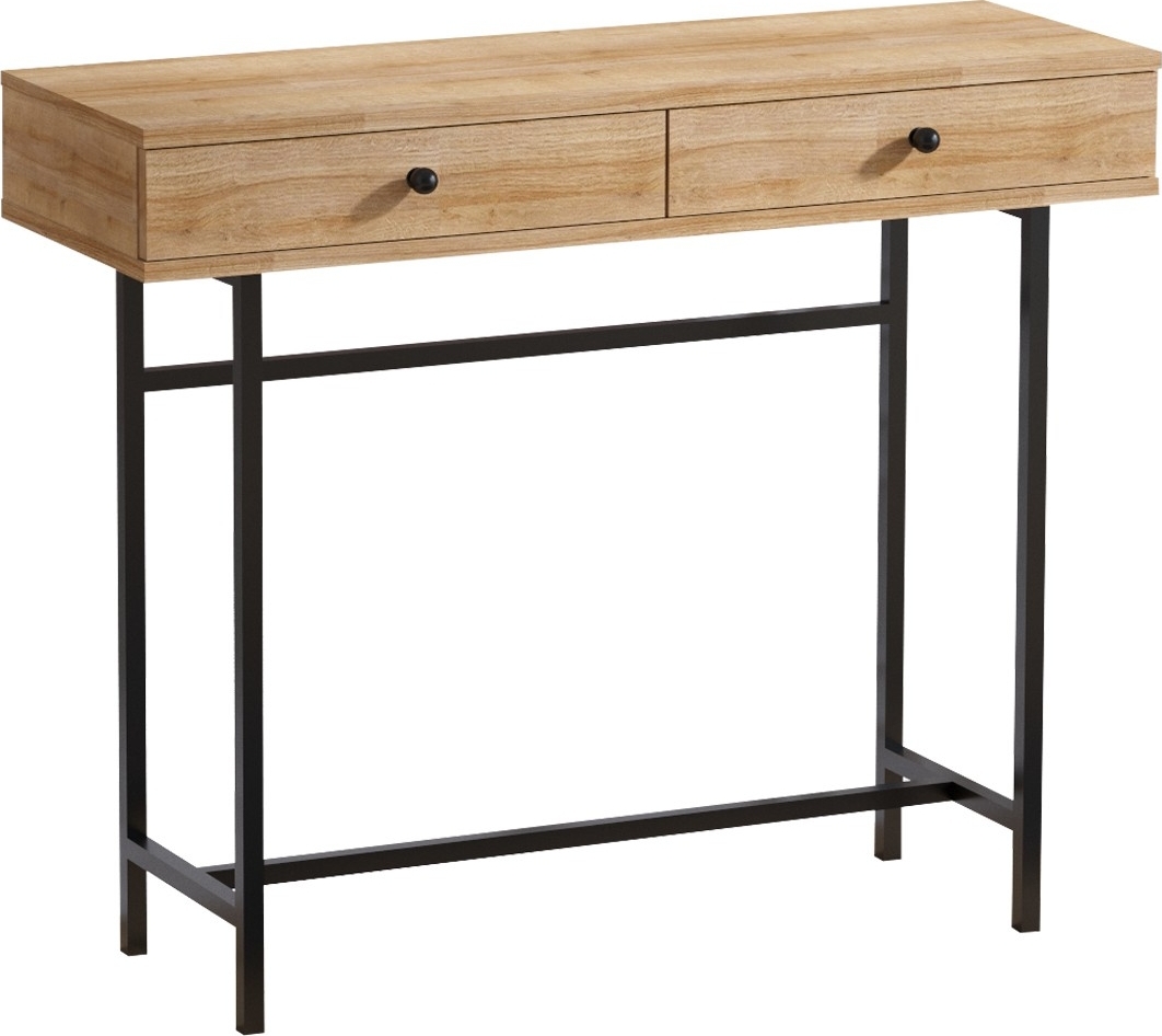 Esta reli�ftafel 100 x 86 cm - Eiken/zwart