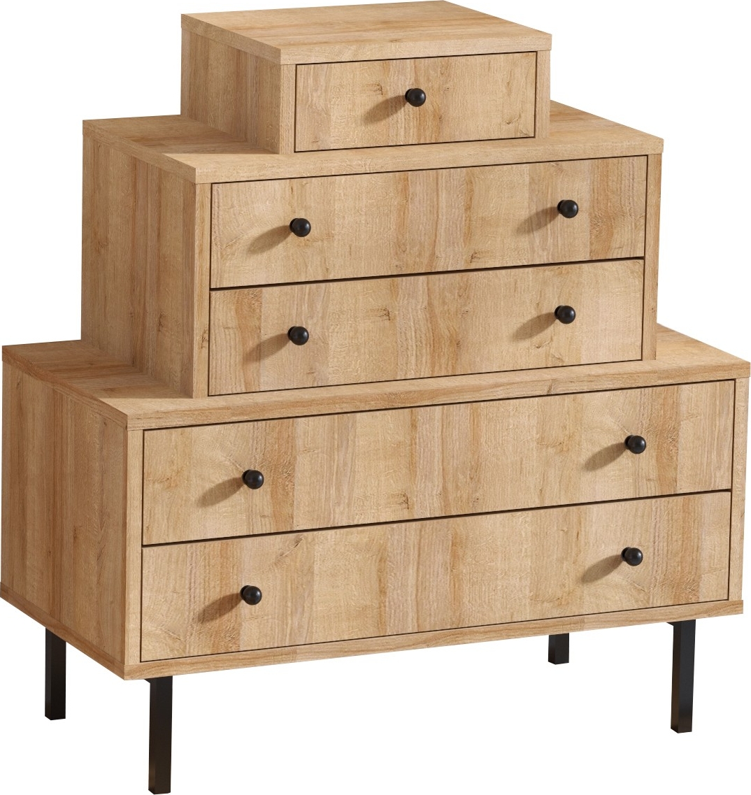 Tata ladekast - Eiken/zwart