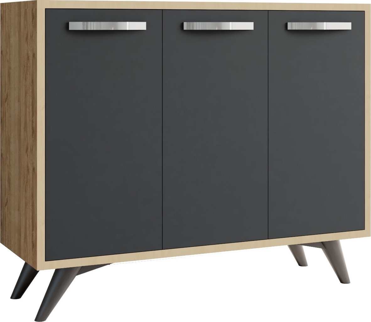 Spiffy kast - Eiken/antraciet