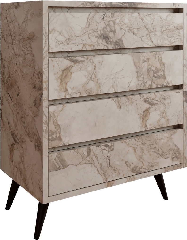 Suvera ladekast - Wit marmer