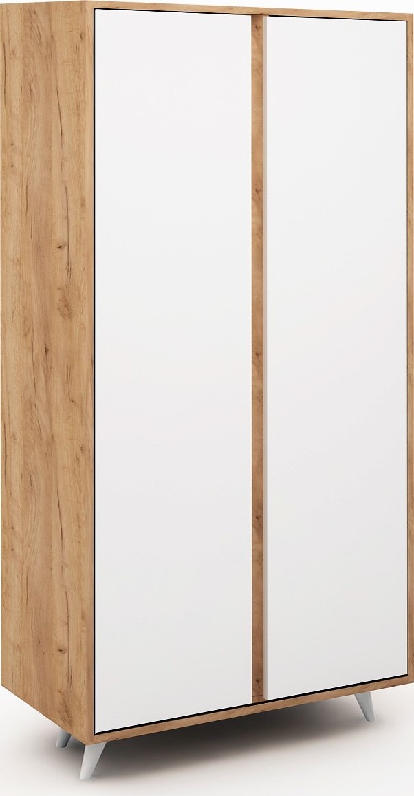 Zia garderob - Ek/vit Zia garderob - Ek/vit