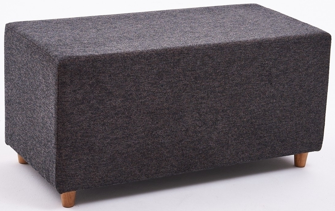 Genma poef - Antraciet/koper Genma poef - Antraciet/koper