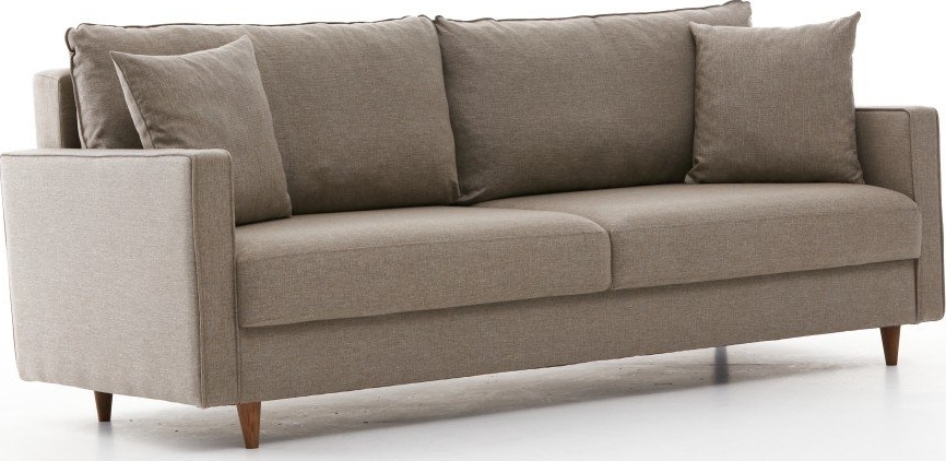 Eca 3-sits b�ddsoffa - Gr�ddvit