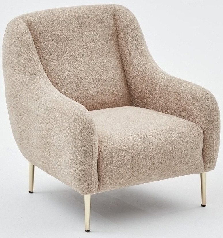 Simena fauteuil - Beige/goud