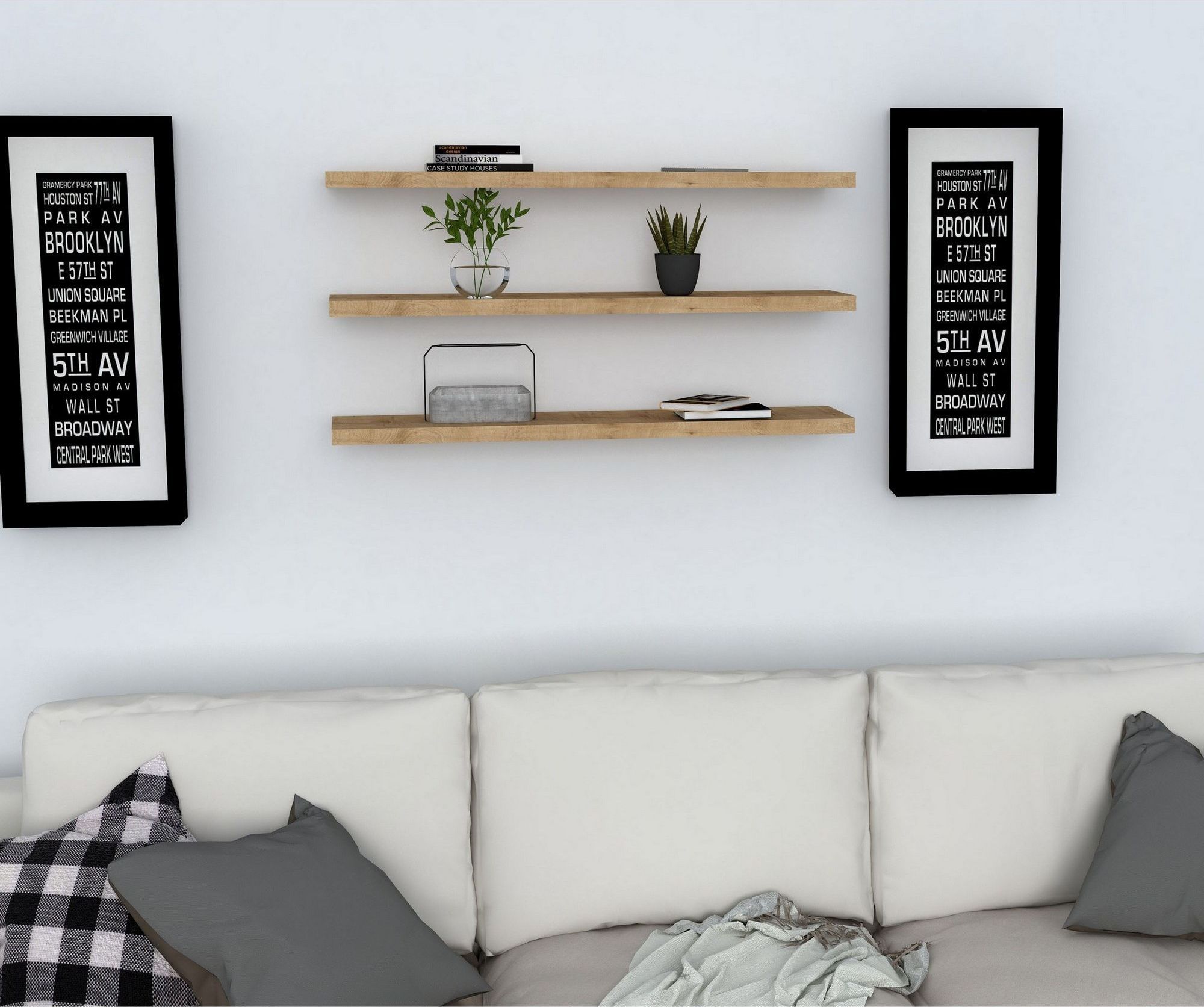 Boss wandplank - Saffier