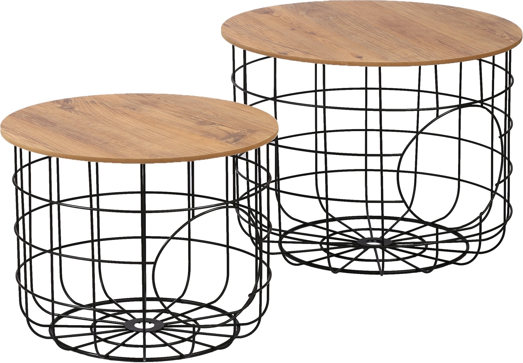 Cat salontafelset - Grenen/zwart