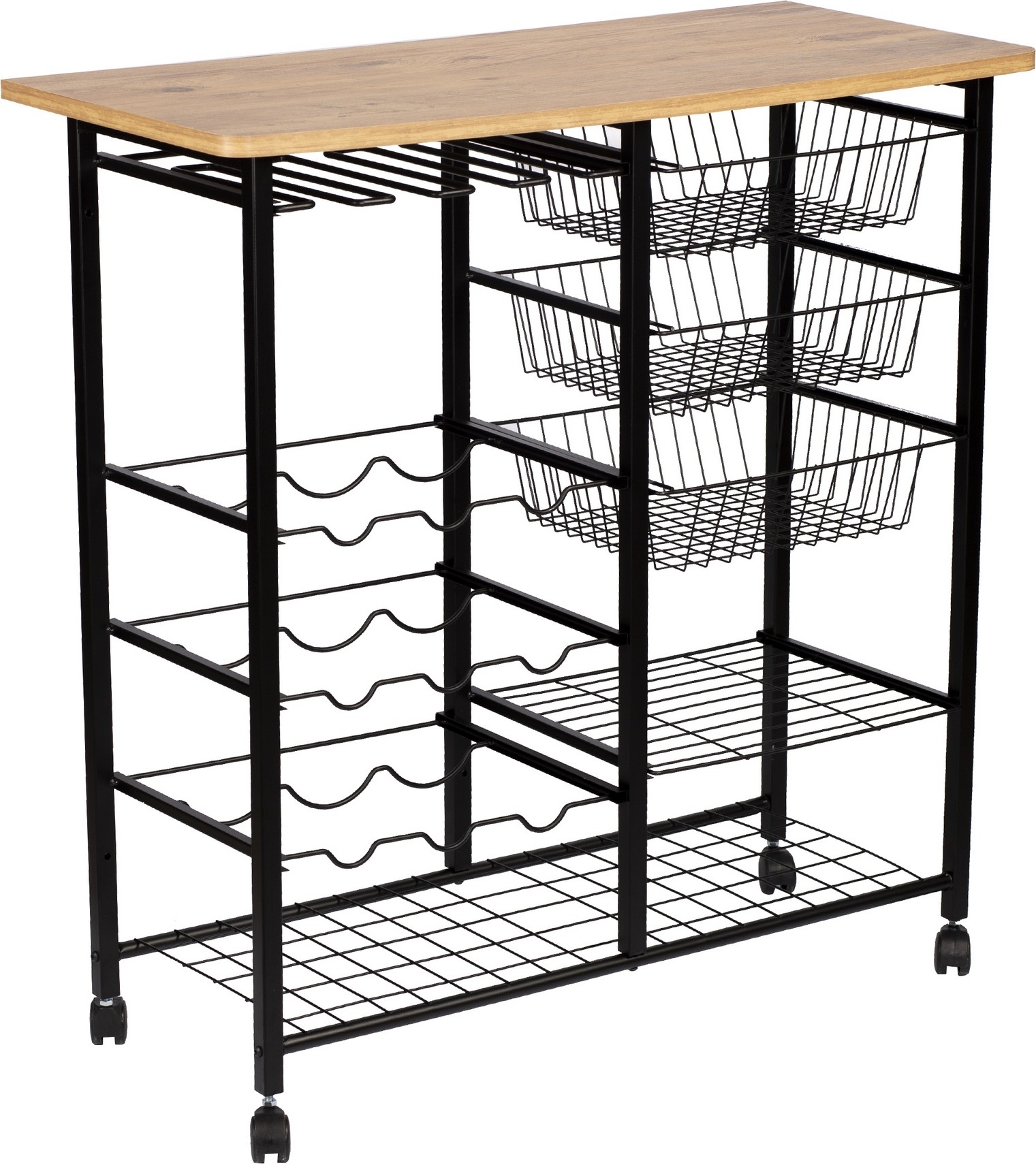 Laney keukenplank - Grenen/zwart