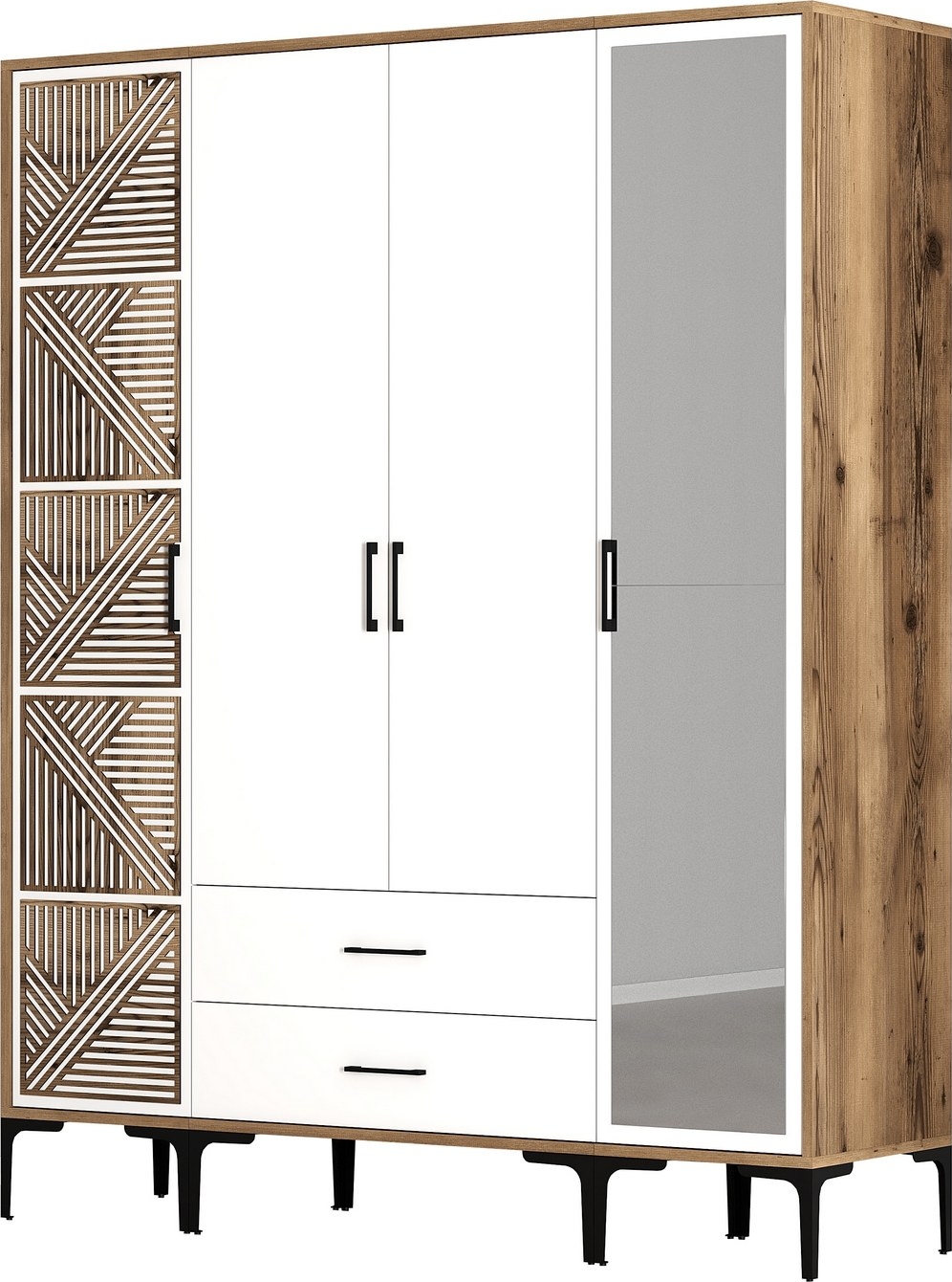 Kumsal garderob 10 Valn�t/vit