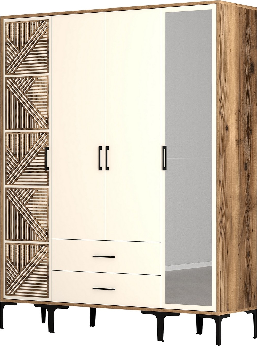 Kumsal garderob 10 Valn�t/cream