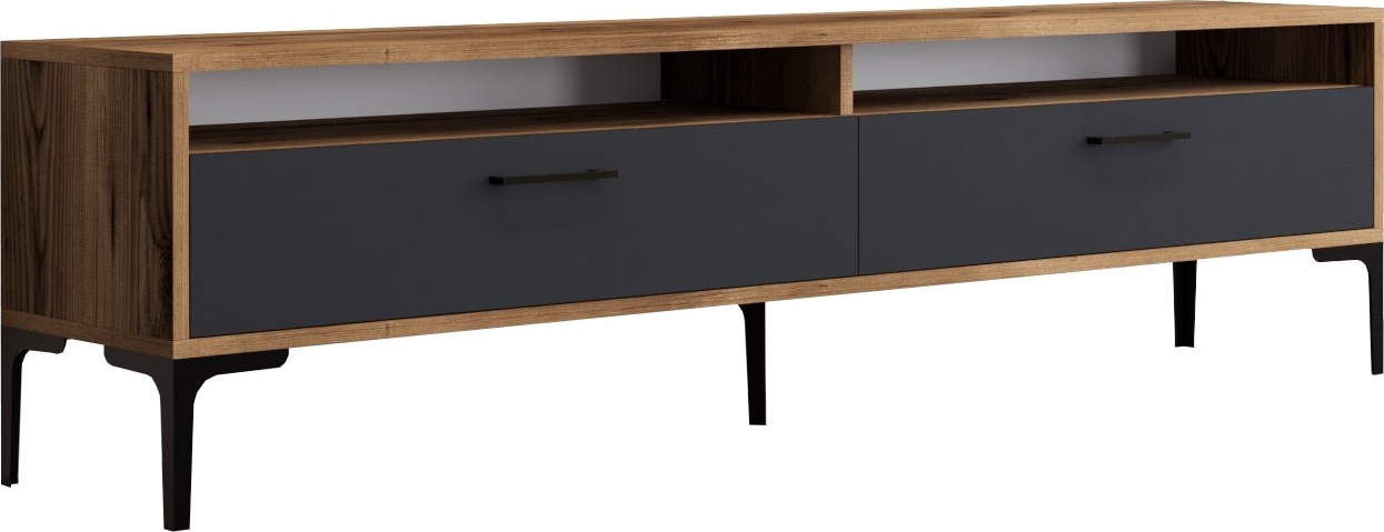 Istanbul mediabank Walnoot/antraciet