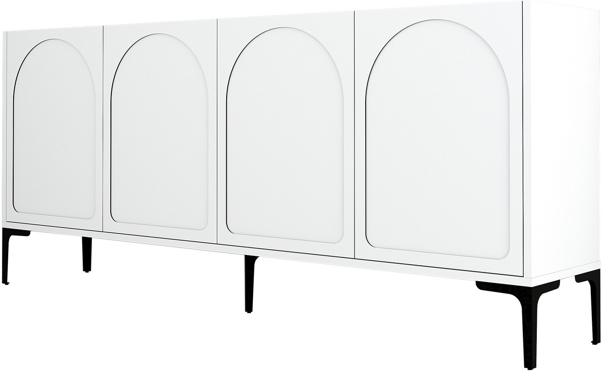 Lyon dressoir - Wit/zwart