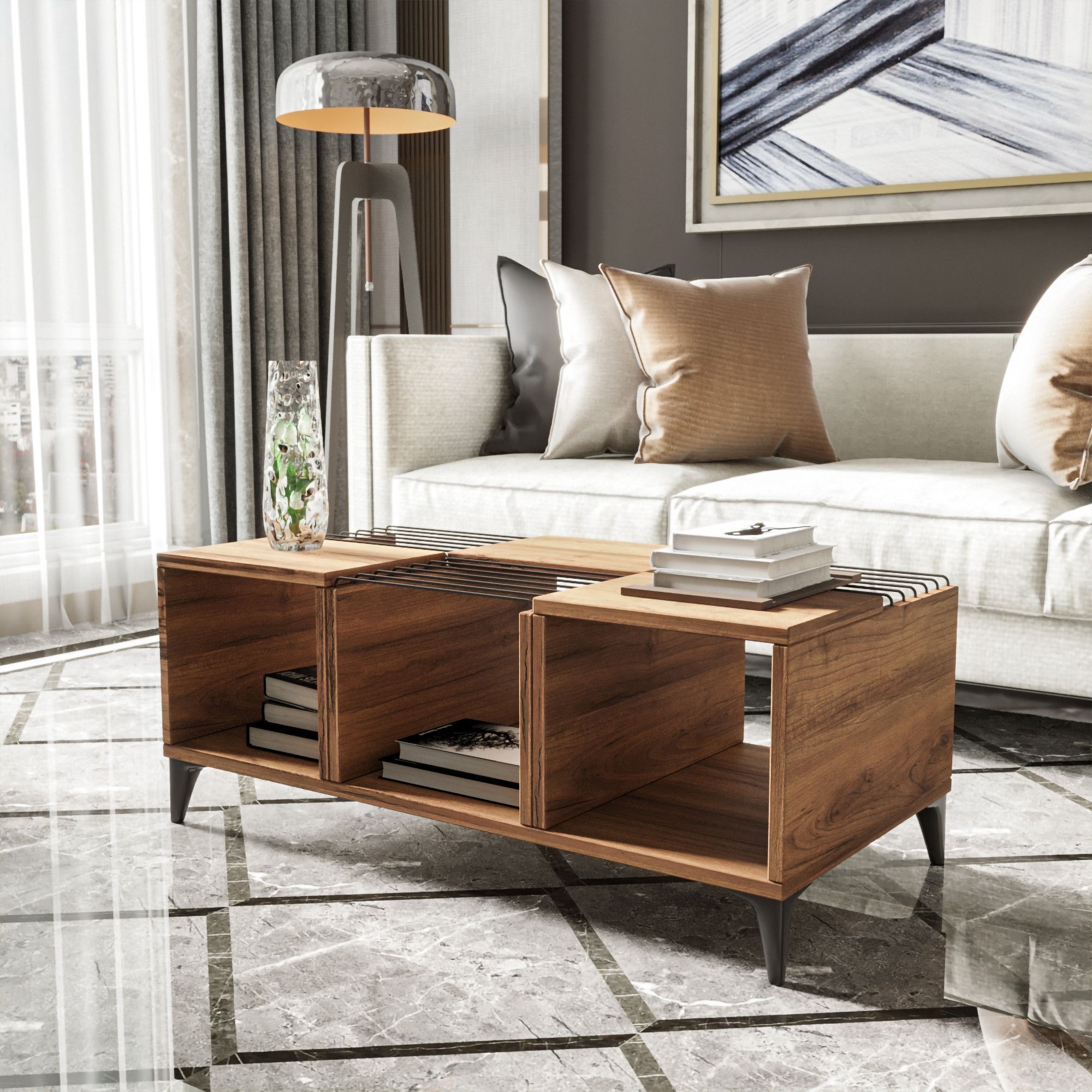 Vostok soffbord 100 x 50 cm - Furu Vostok soffbord 100 x 50 cm - Furu