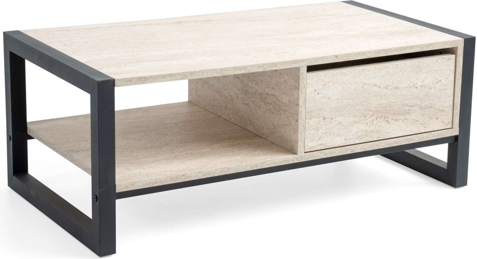 Haldizen soffbord - Svart/marmor