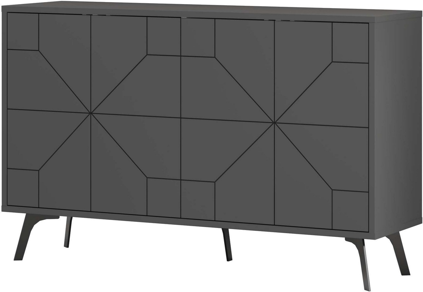 Dune dressoir 123 cm - Antraciet