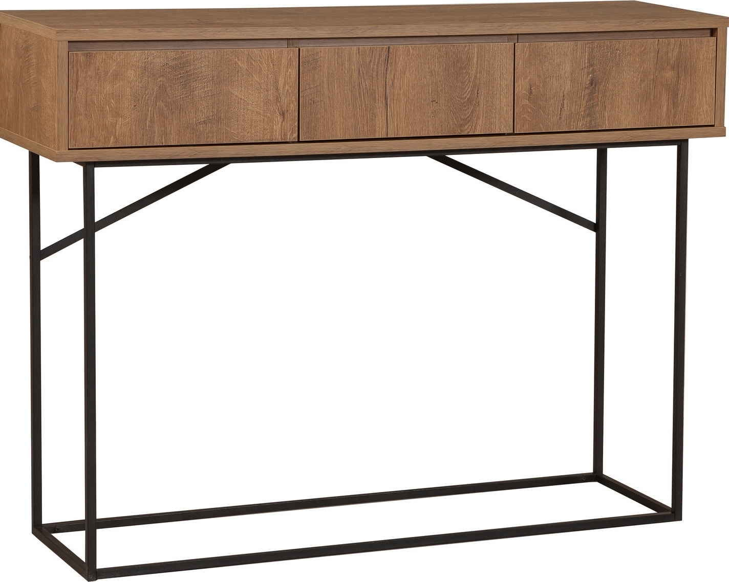 Mia reli�ftafel 120x 36 cm - Walnoot/zwart