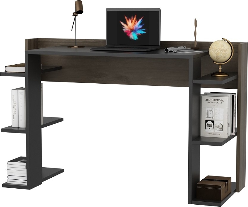 Platanus skrivbord Valnöt/svart - 122,7 x 45 cm Platanus skrivbord Valnöt/svart - 122,7 x 45 cm