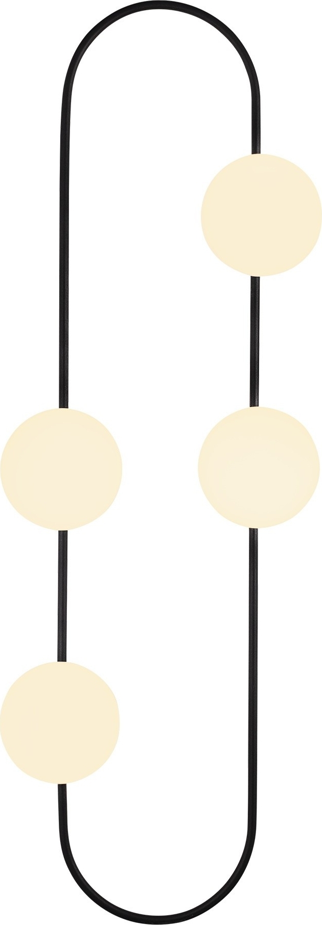 Abakus wandlamp 4901 - Zwart/wit