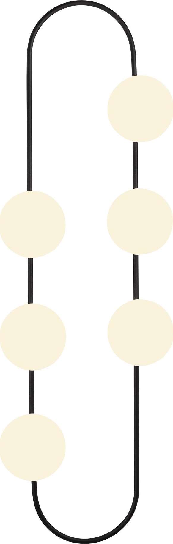 Abakus wandlamp 4921 - Zwart/wit