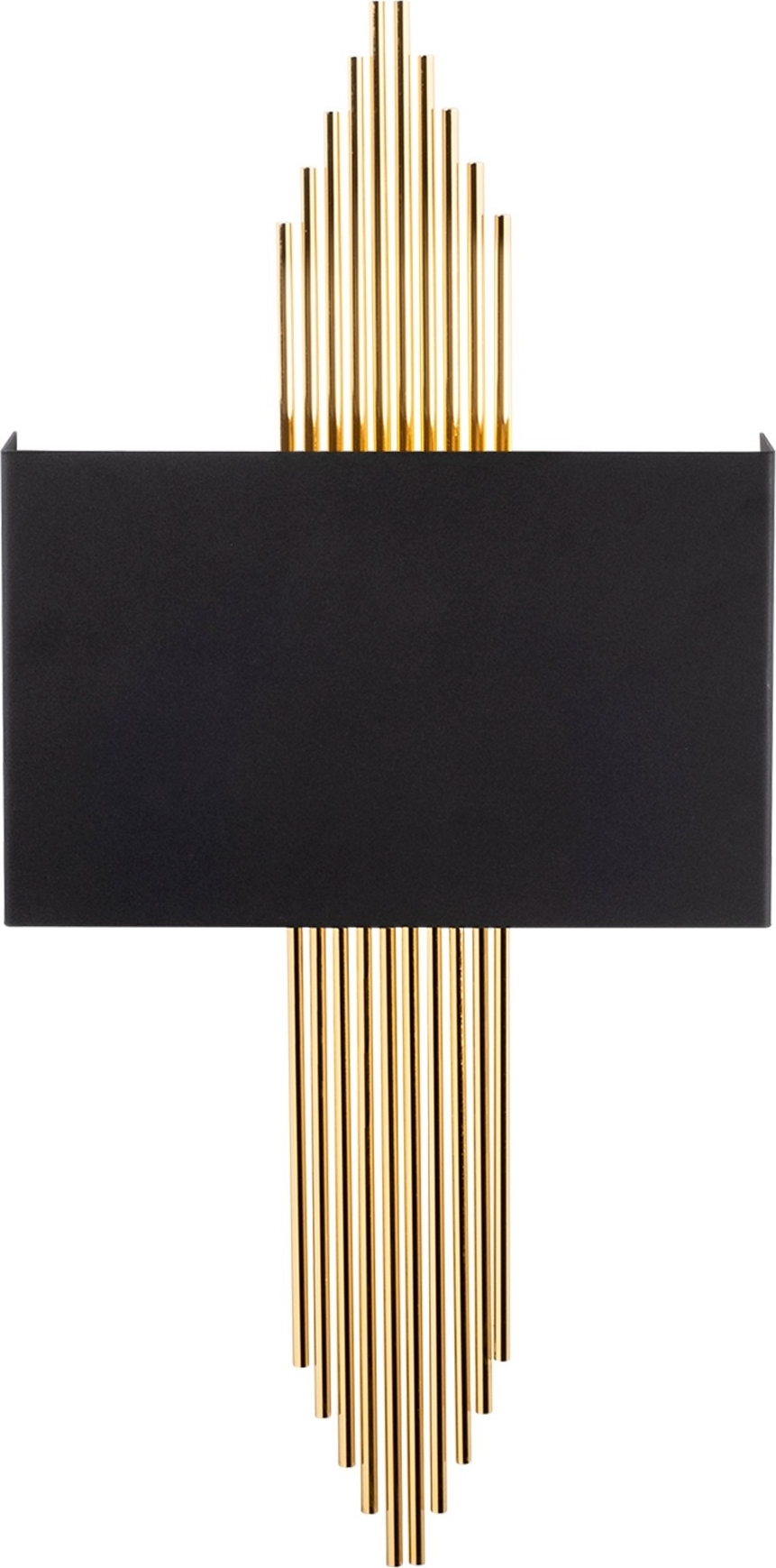 Harmonische wandlamp - Zwart/goud