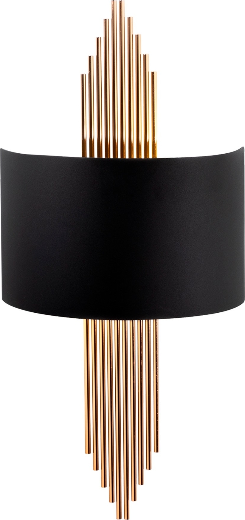 Vägglampa curve - Svart/koppar Vägglampa curve - Svart/koppar