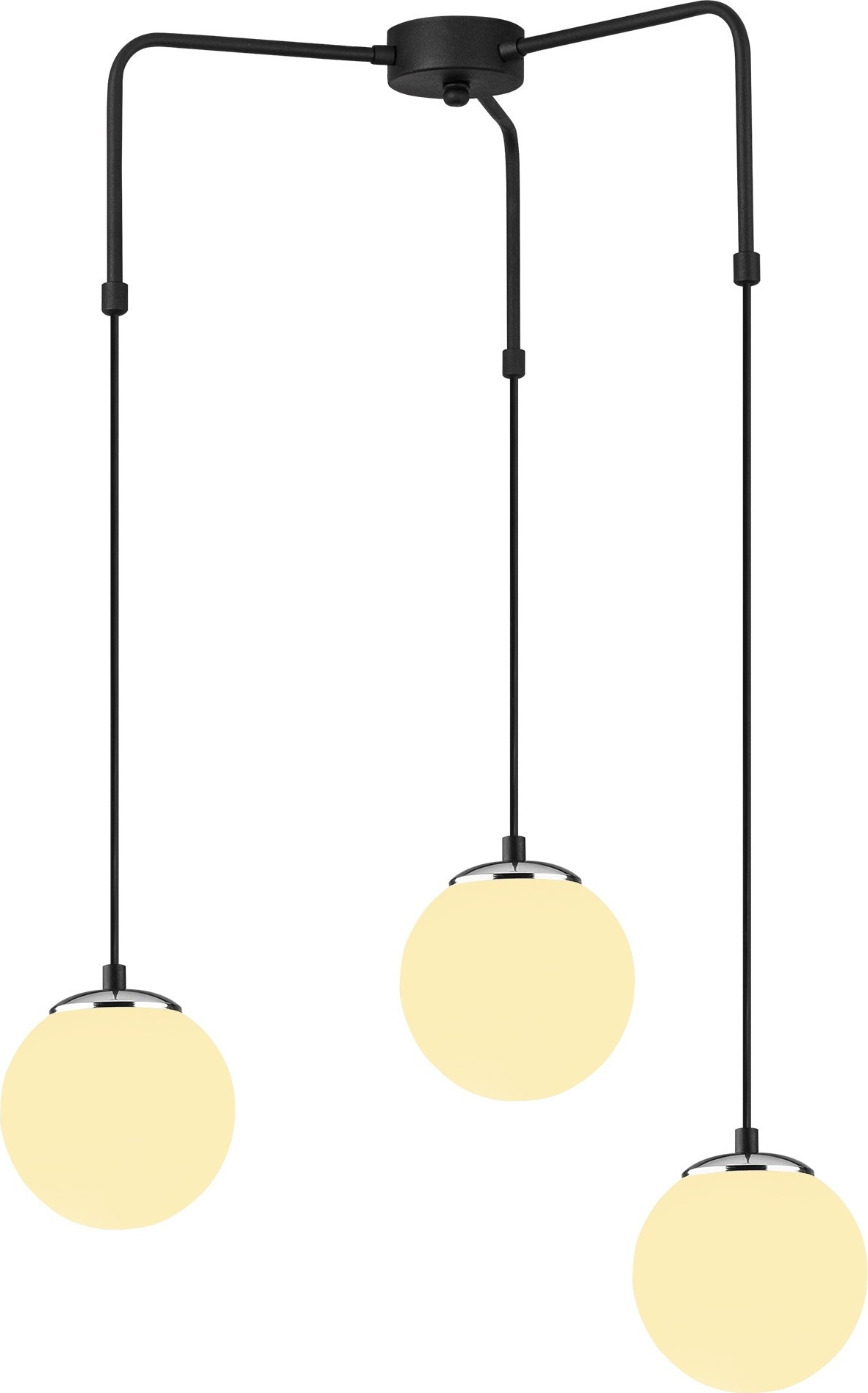 Ozone plafondlamp 4441 - Zwart/wit