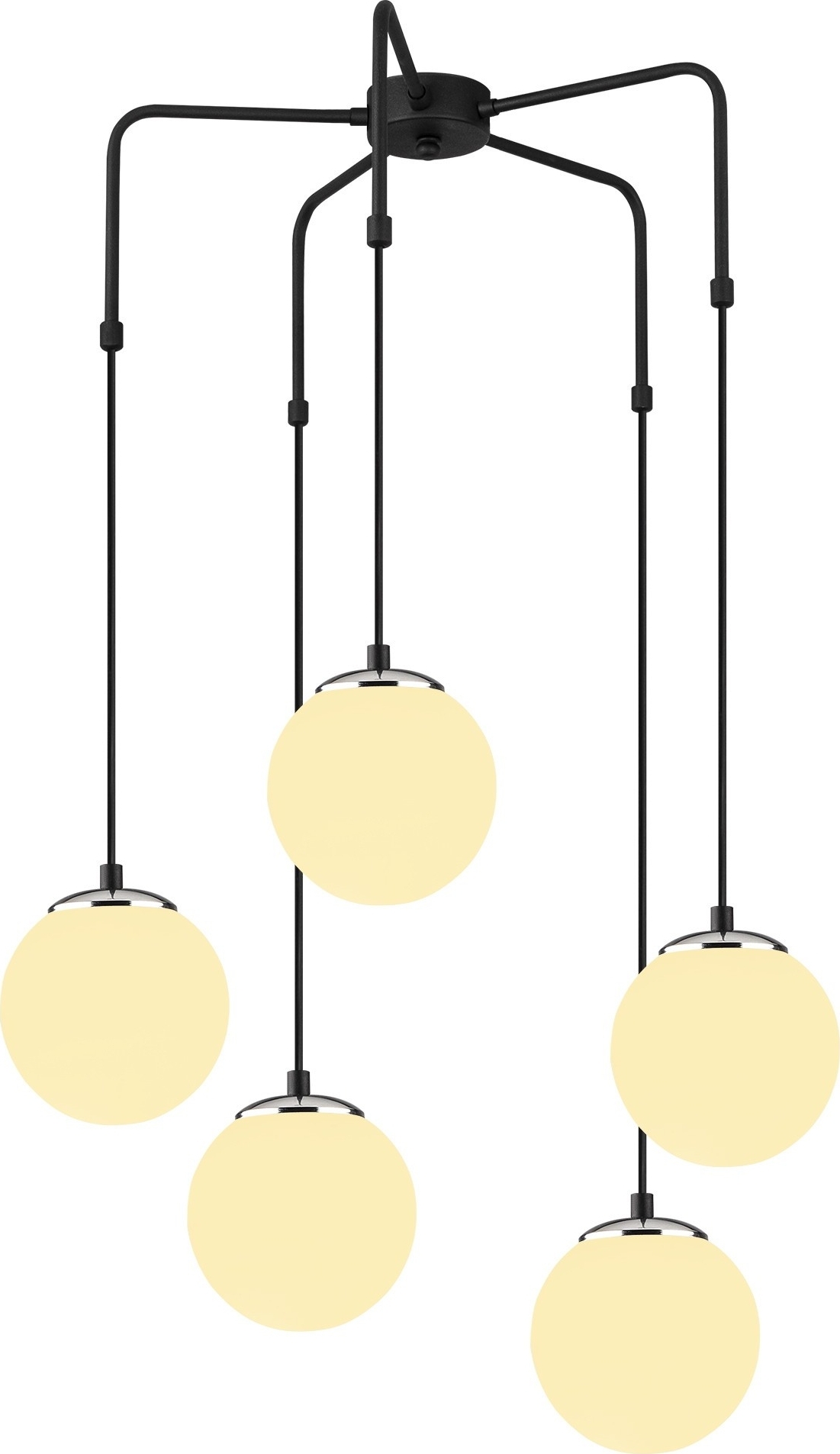 Ozone plafondlamp 4446 - Zwart/wit