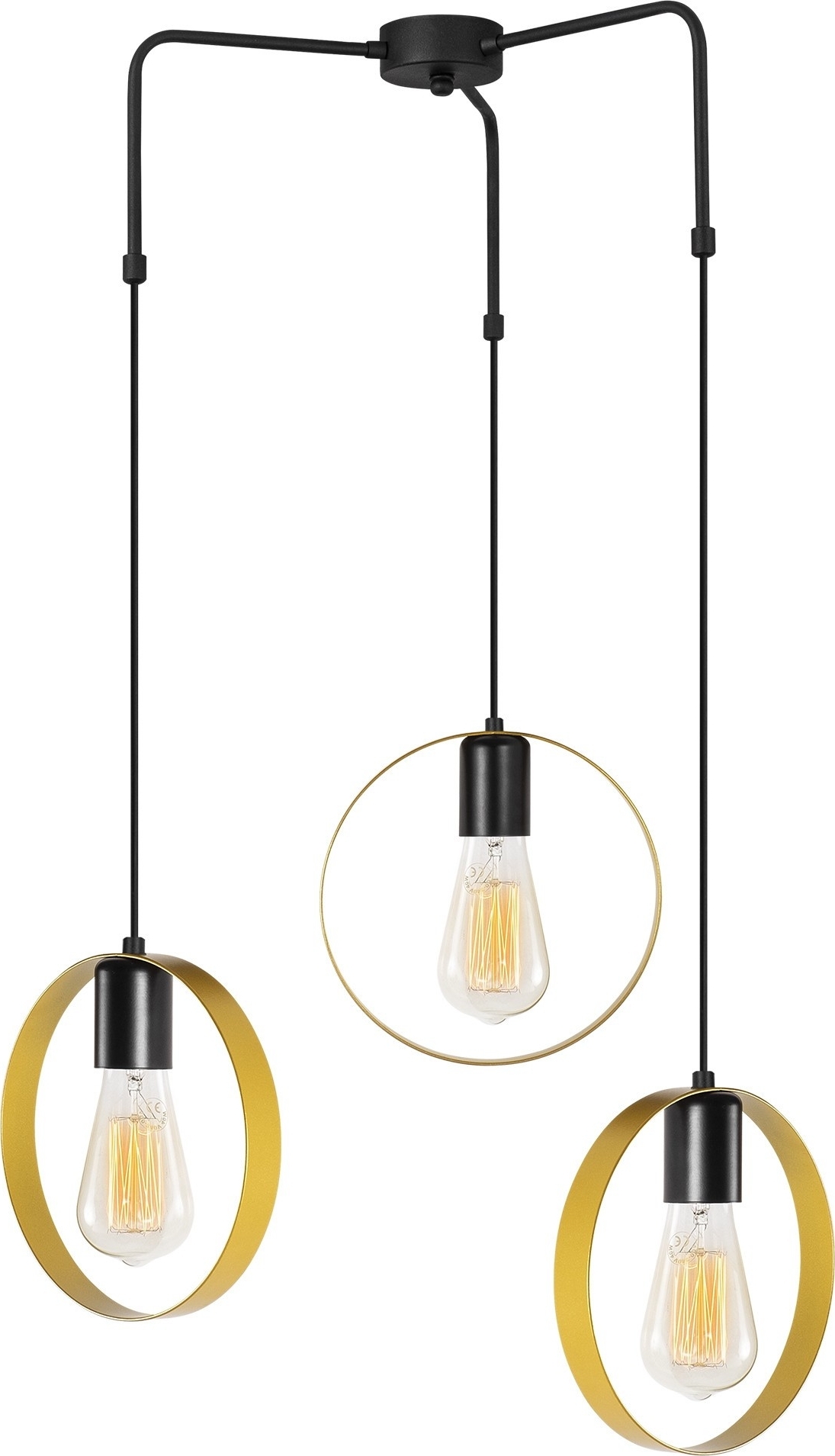 Haldur plafondlamp 4576 - Goud/zwart Haldur plafondlamp 4576 - Goud/zwart