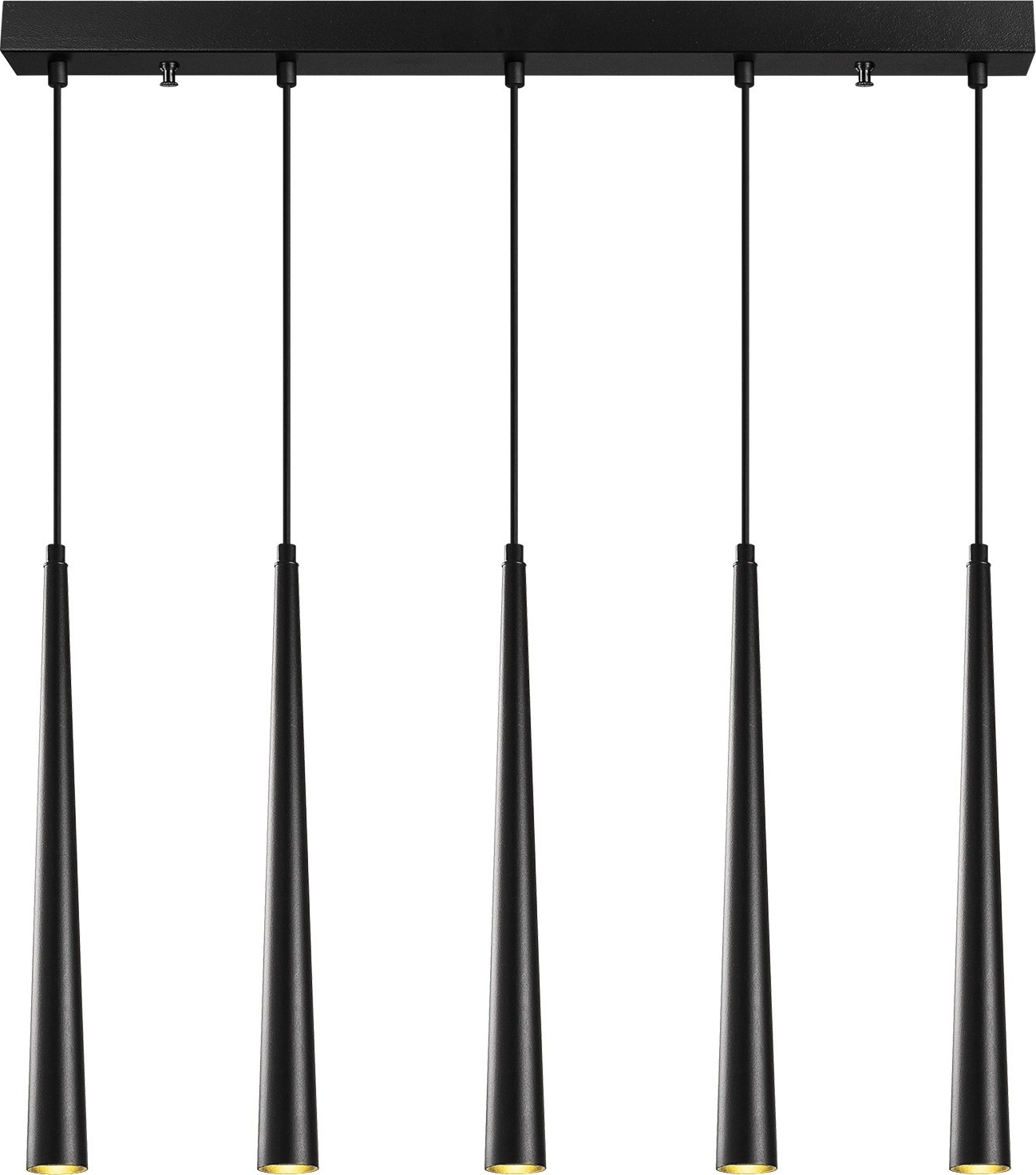 Ur plafondlamp 6075 - Zwart