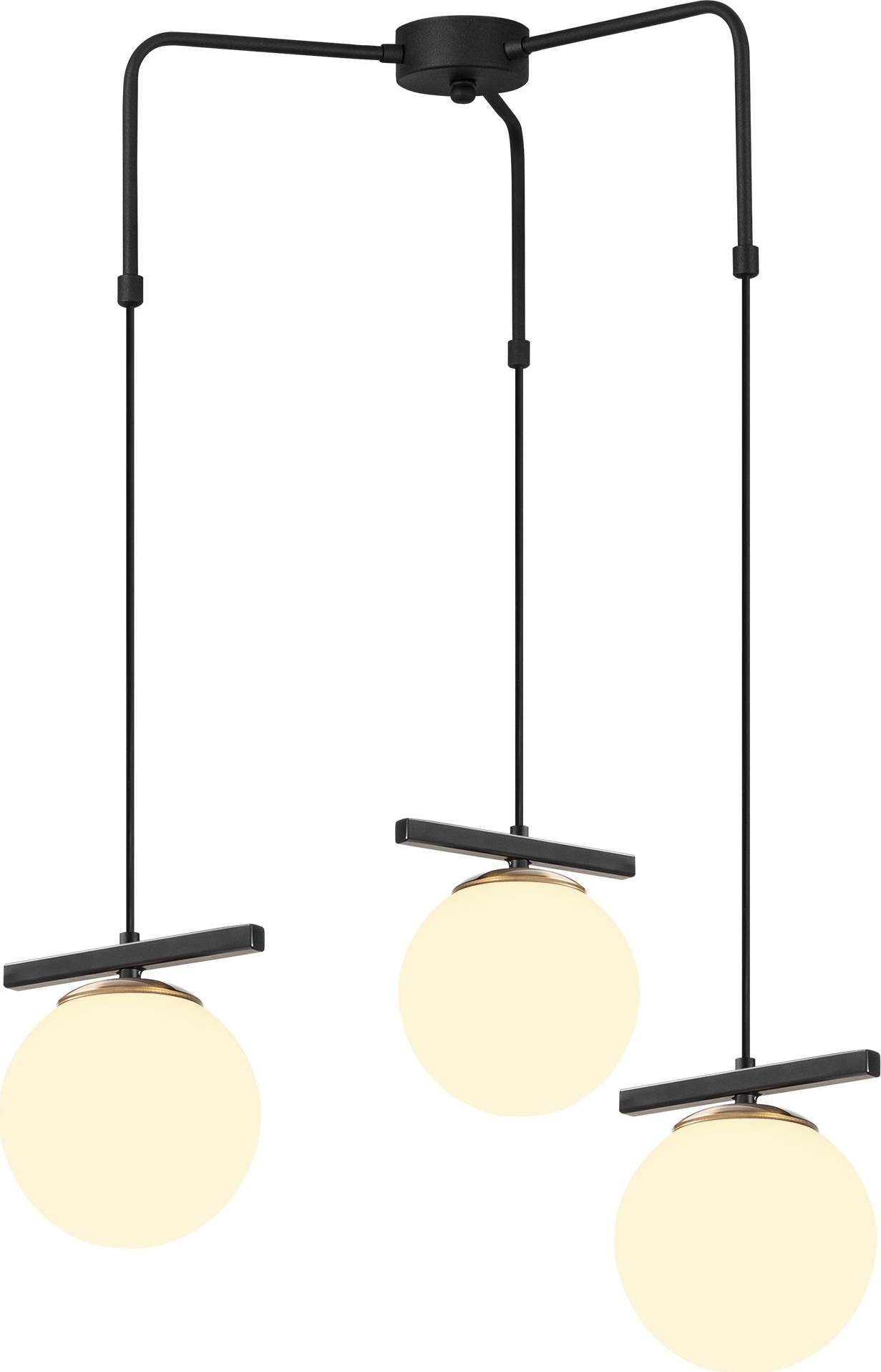 Ozone plafondlamp 6276 - Zwart/wit