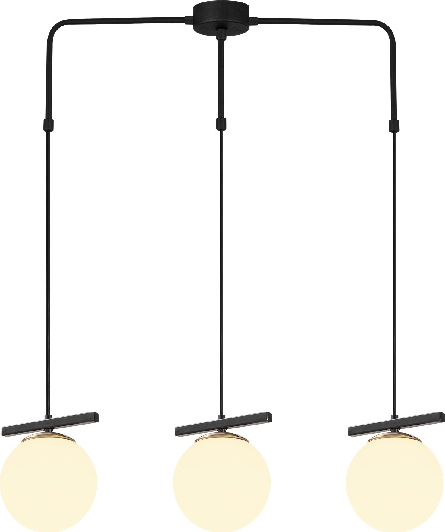 Ozone plafondlamp 6281 - Zwart/wit