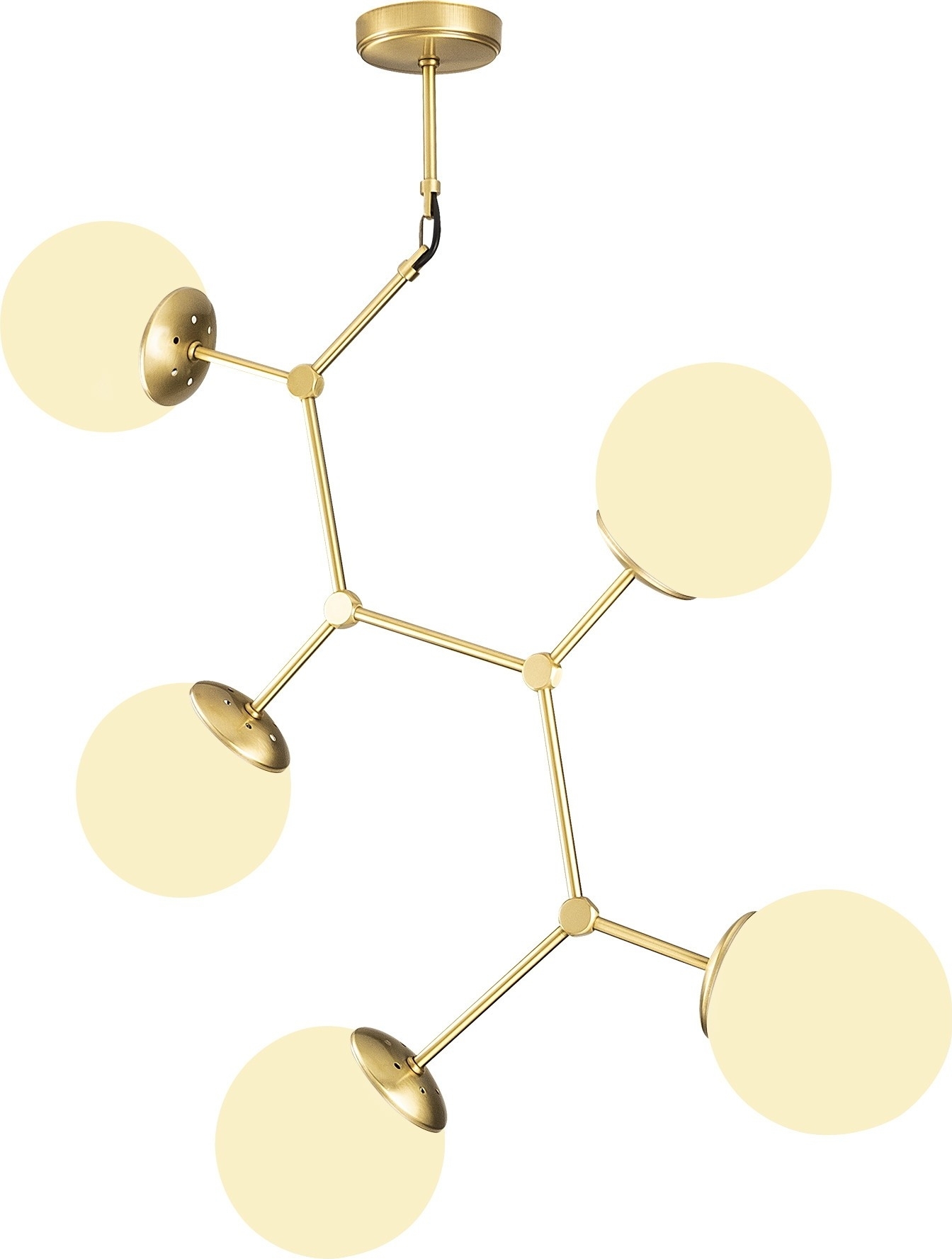 Damar taklampa 6312 - Gul/vit