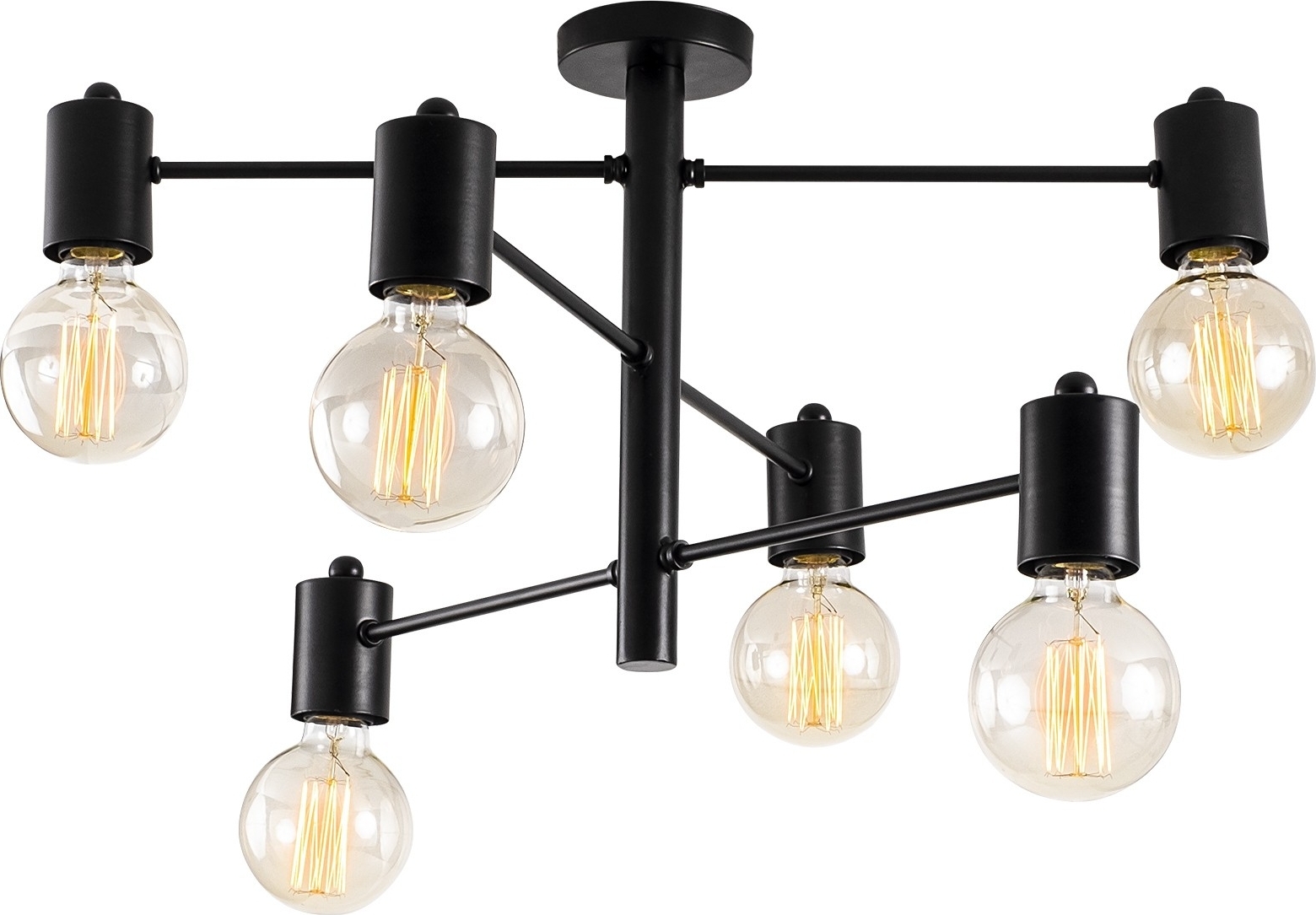 Hexa plafondlamp 6941 - Zwart