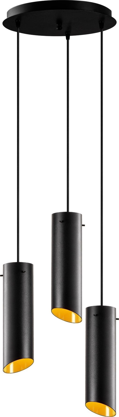 Sivani taklampa 979 - Svart/gul