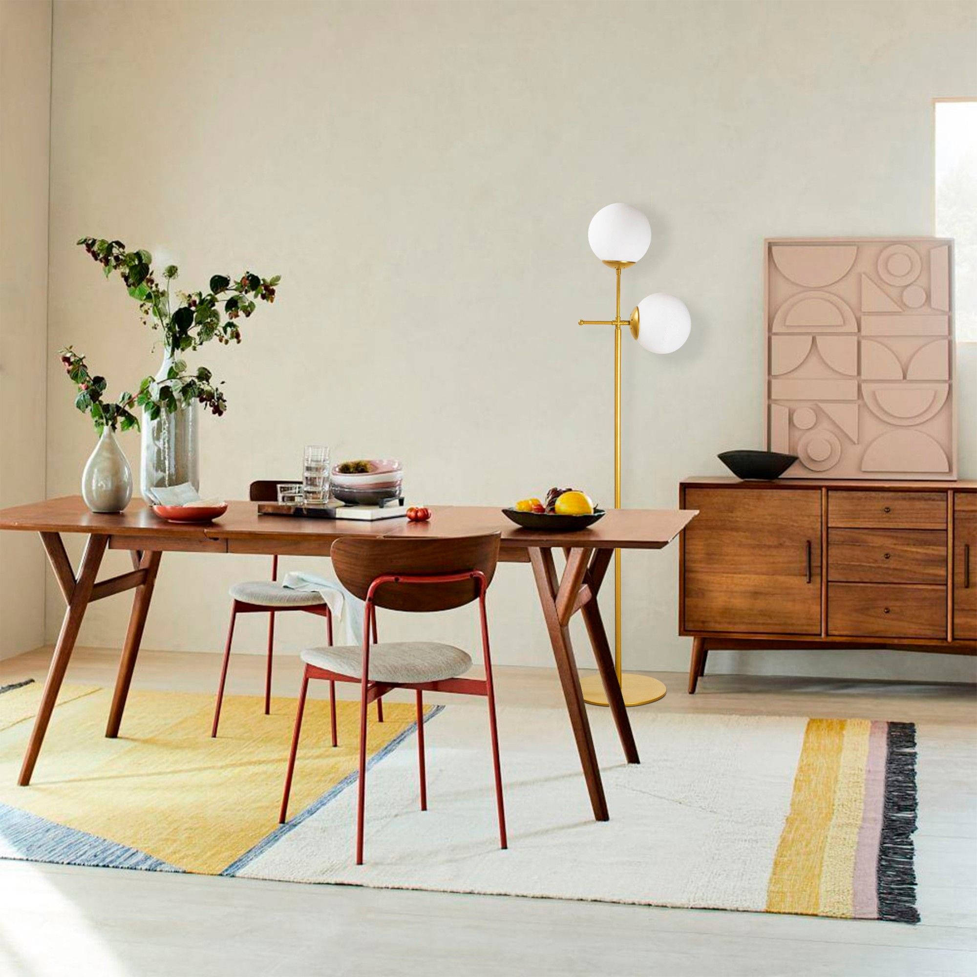 Mudoni golvlampa - Guld