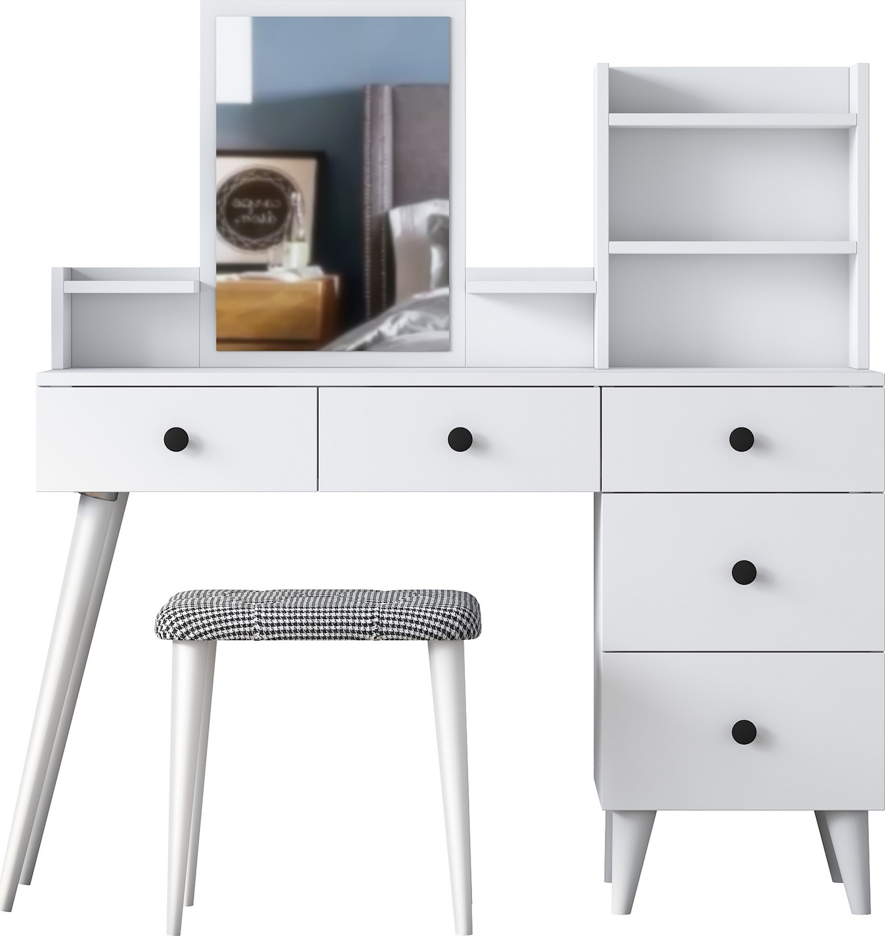 Bijou kaptafel 1, 122 x 40 cm - Wit