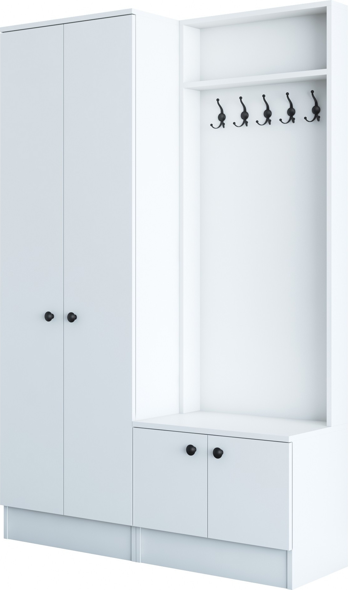 Mendy hallmöbel - Vit Mendy hallmöbel - Vit