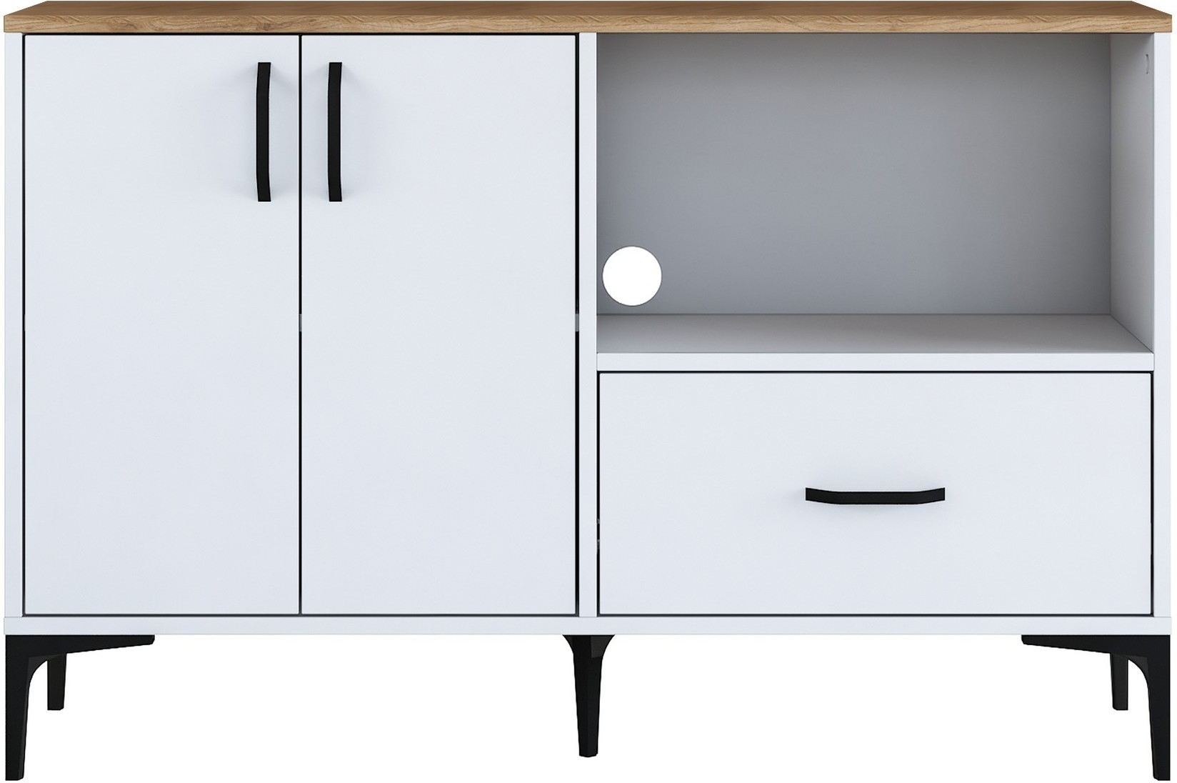 Jericho keukenkast 161 - Wit/walnoot