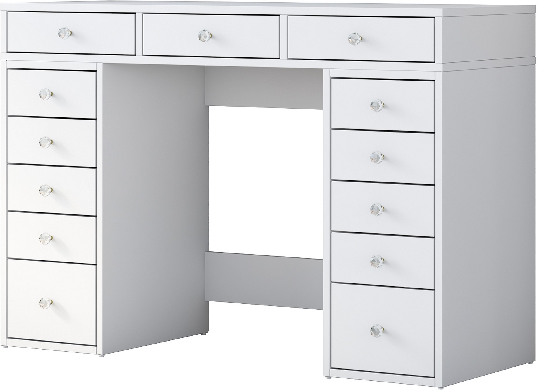 Bijou sminkbord 6 - 120 x 44,5 cm - Vit