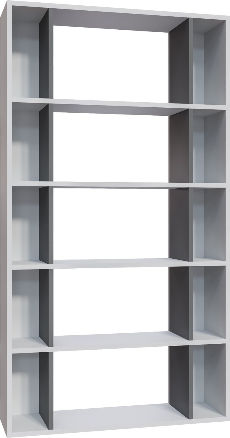 Sanborn boekenkast - Wit/antraciet Sanborn boekenkast - Wit/antraciet