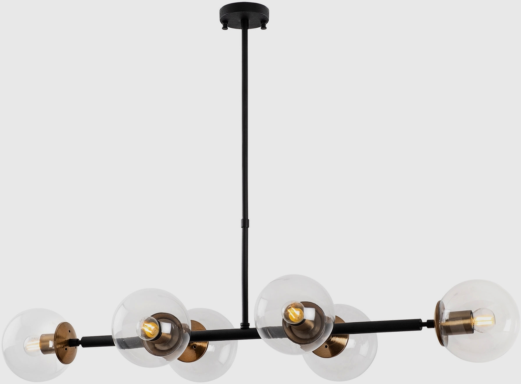 Fasett taklampa 10495 - Svart/antik Fasett taklampa 10495 - Svart/antik