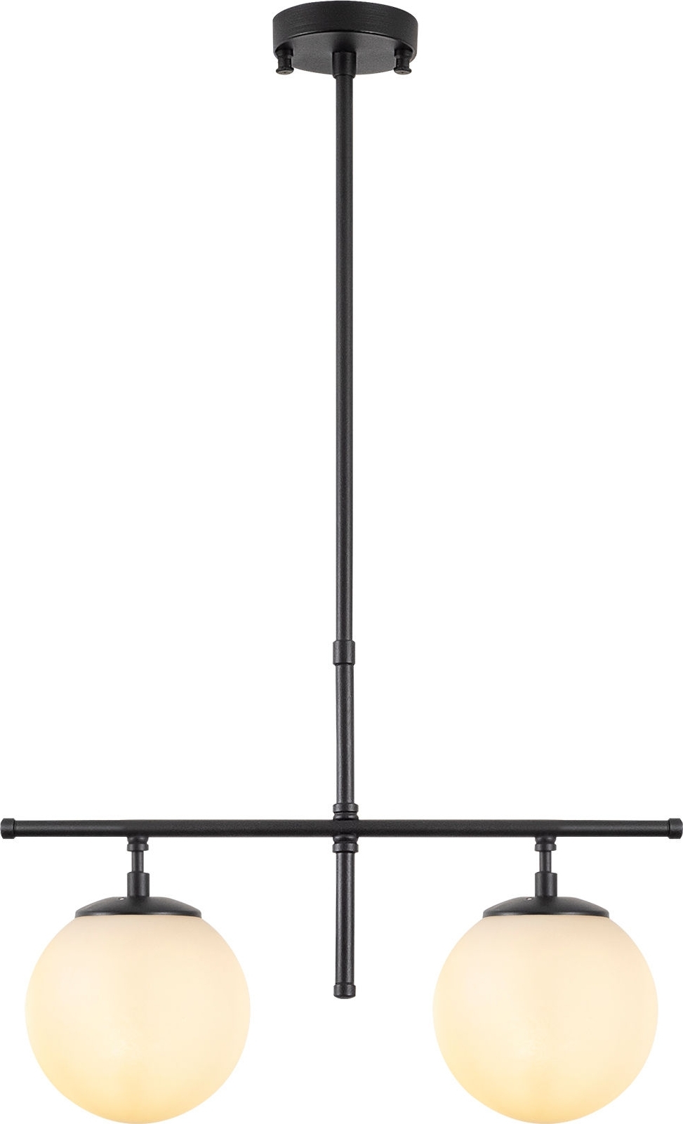 Rosy plafondlamp 10755 - Zwart/wit