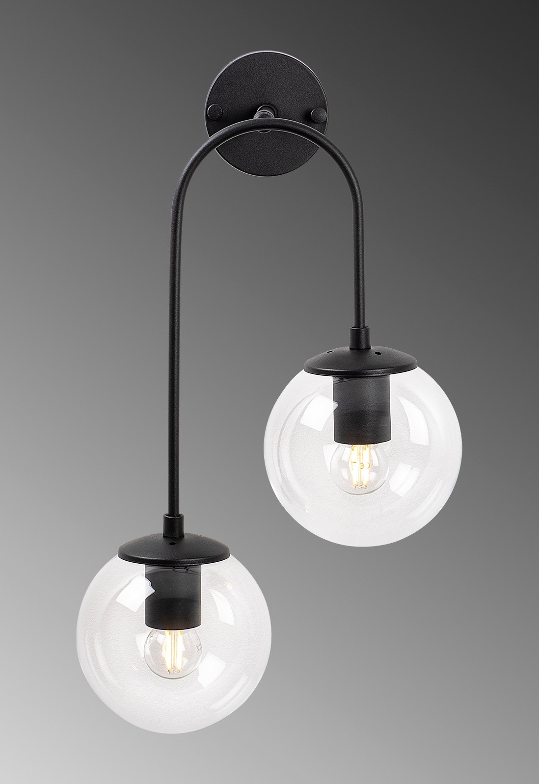 Klenod v�gglampa 10570 - Svart