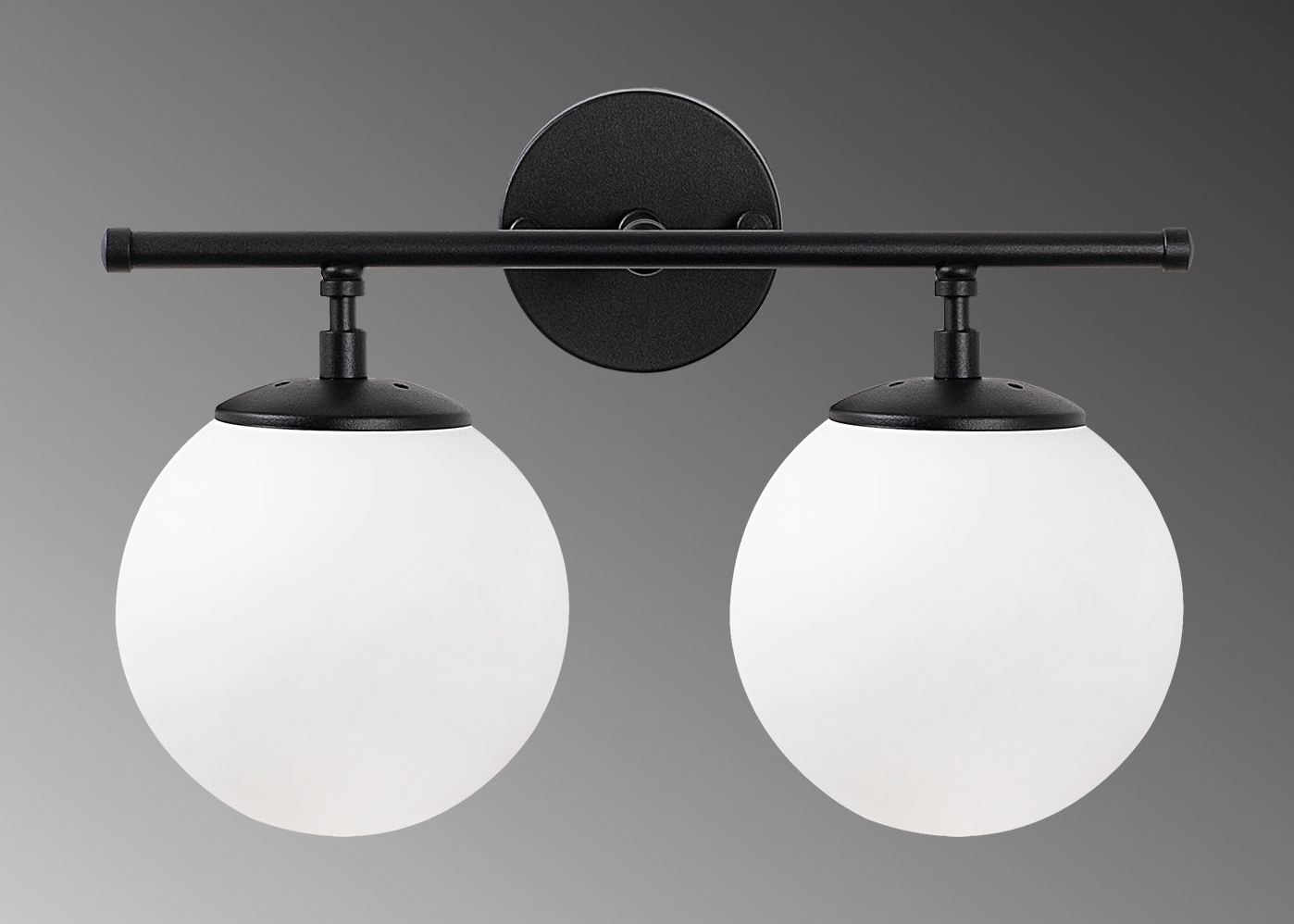 Rosy wandlamp 10745 - Zwart/wit Rosy wandlamp 10745 - Zwart/wit