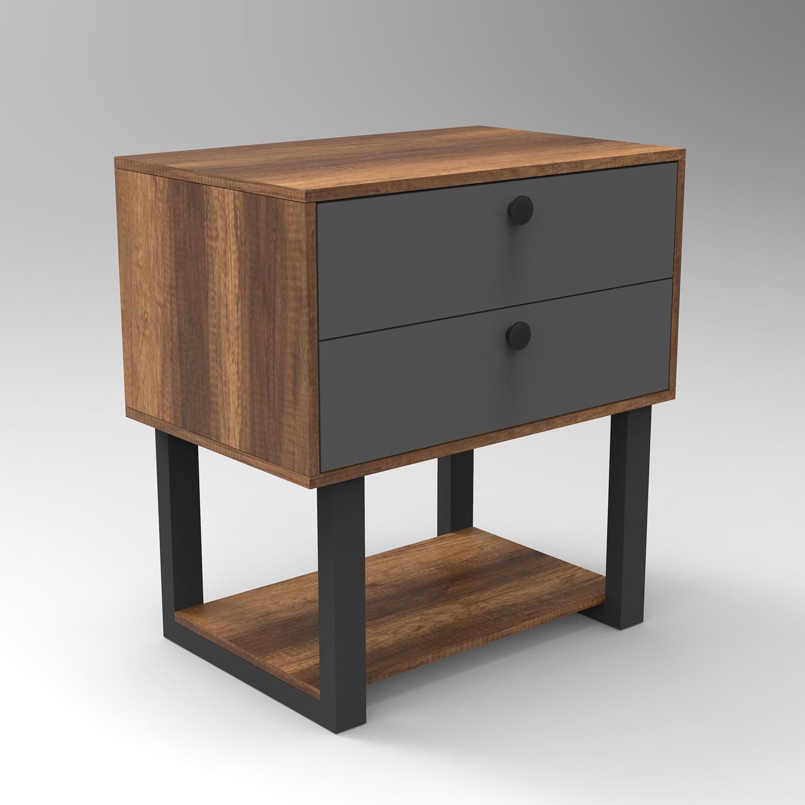 Marken ladekast - Barok/antraciet