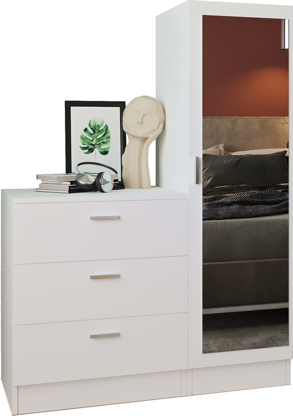 Cecilia sk�p och byr� - Vit