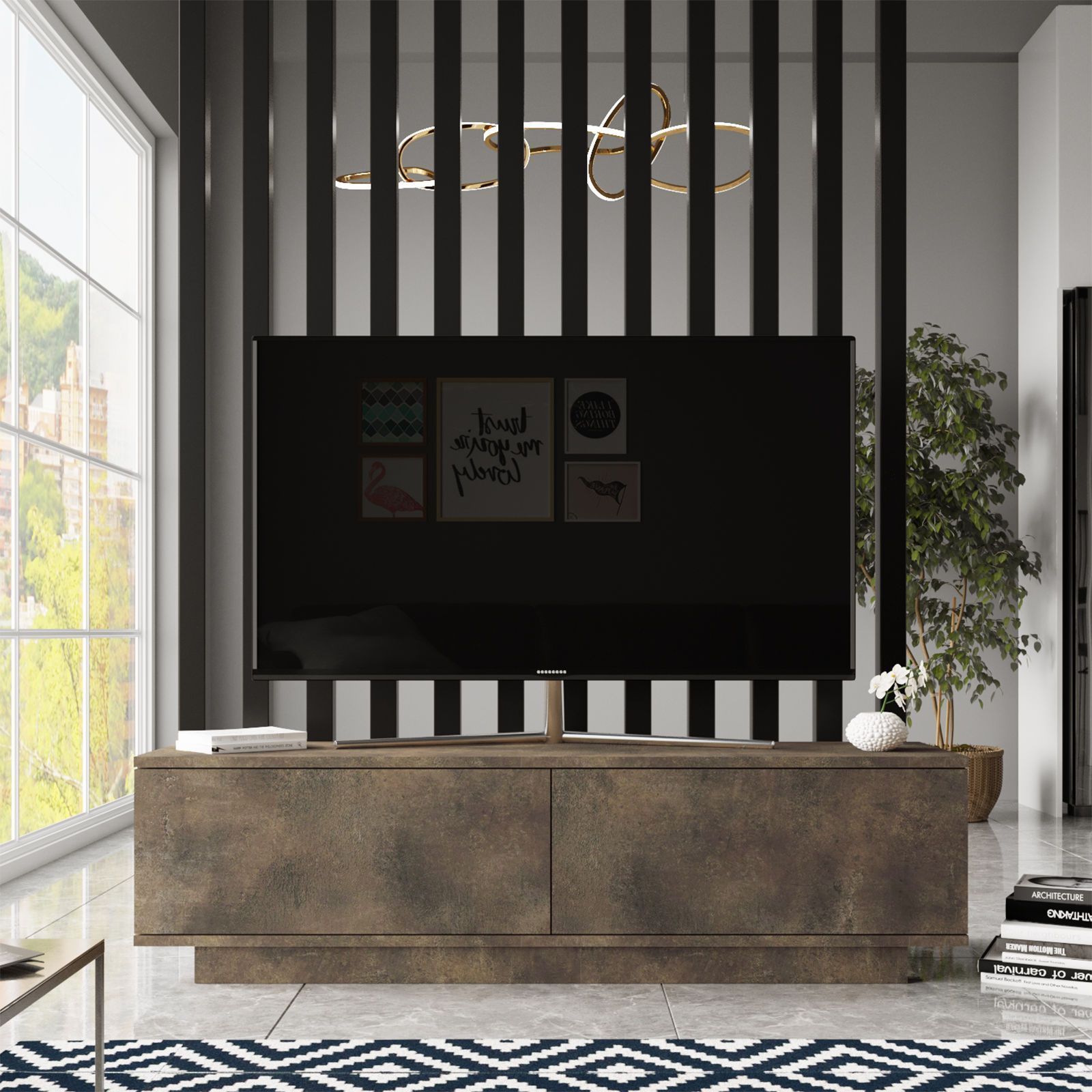 Fonda TV-b�nk - Bronze