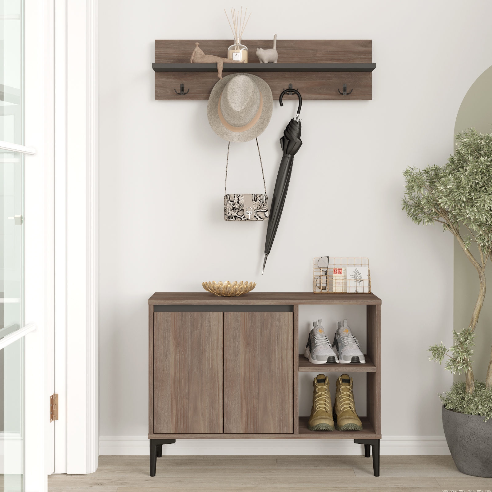 Aristo hallm�bel - Brun/antracit