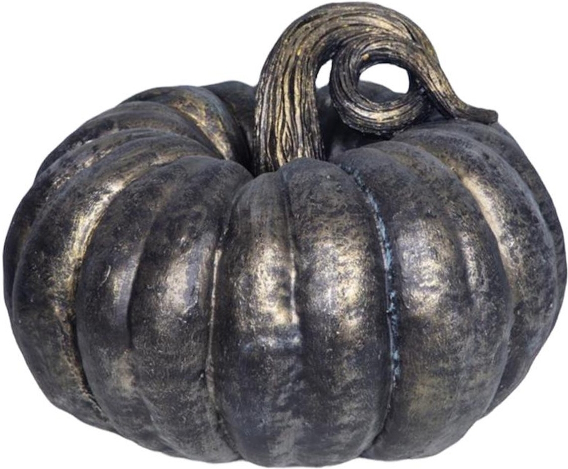 Kabak decoratie - Zwart/zilver