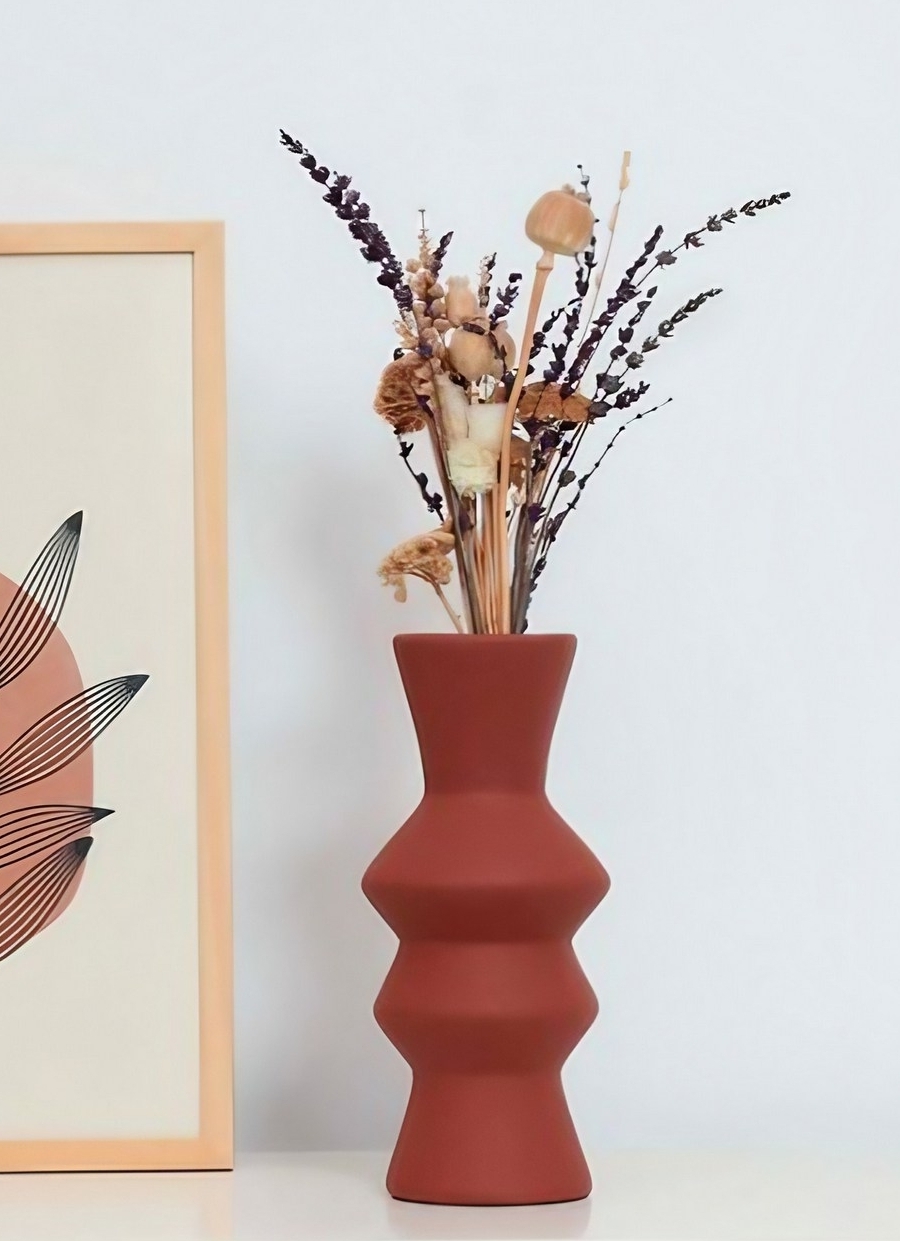 Rolo vaas - Rood Rolo vaas - Rood