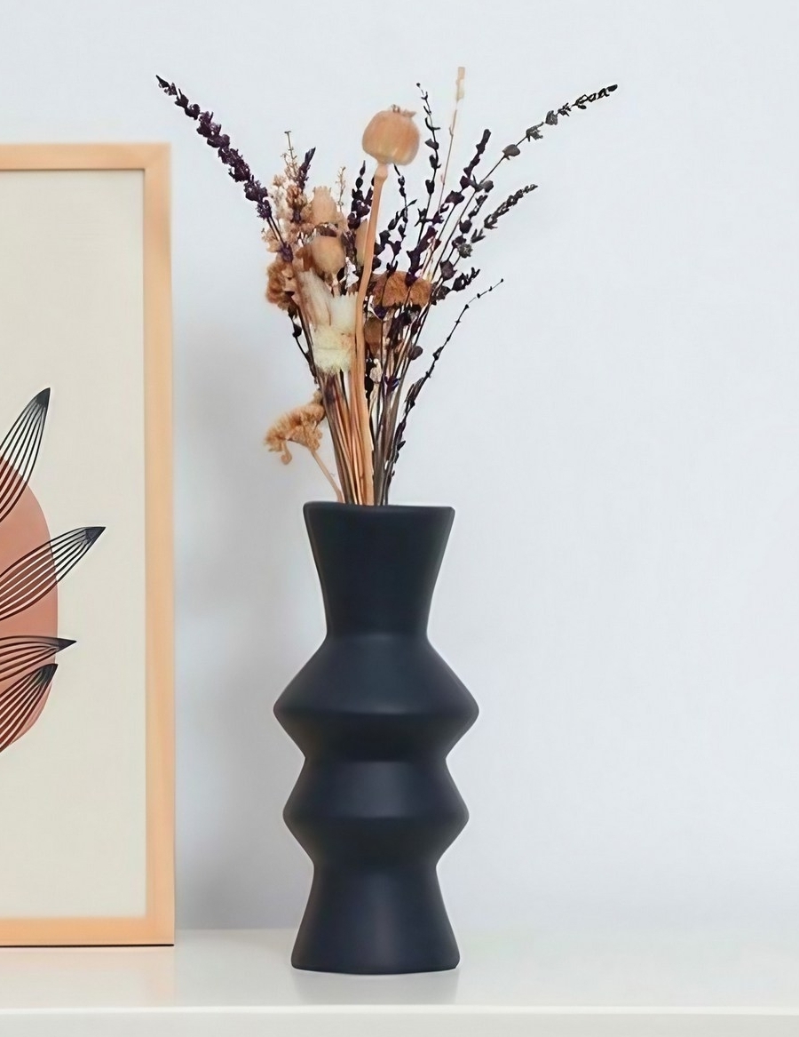 Rolo vaas - Antraciet